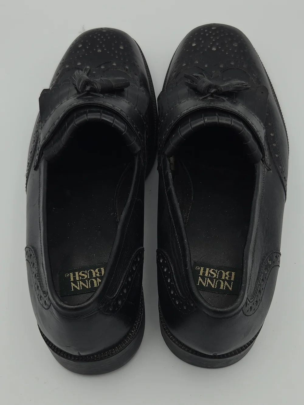Nunn Bush Men’s Black Tassel Kiltie Loafers Size 12W